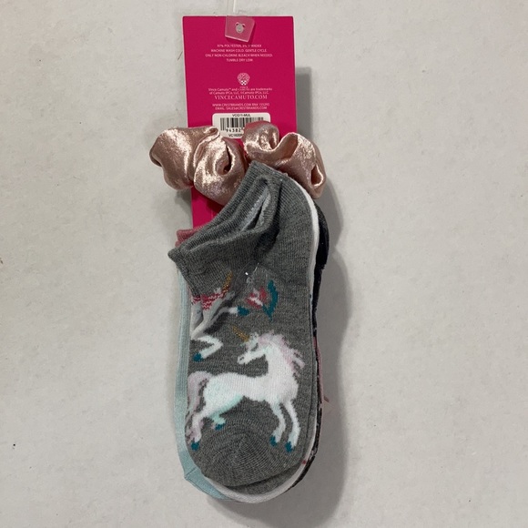 Vince Camuto 10 Pairs Girls Socks + Bonus Hair Tie - Picture 3 of 9